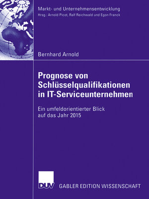 cover image of Prognose von Schlüsselqualifikationen in IT-Serviceunternehmen